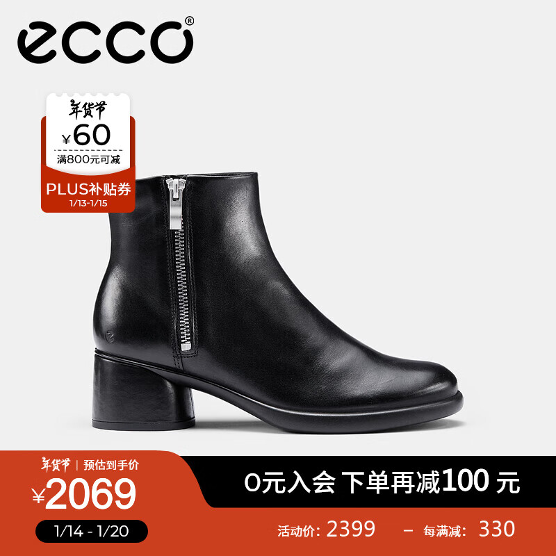 ������ECCO��ѥ��Ů 2024���＾��Ʒ�ٴ���ԼţƤŮѥ �����ݻ�35 222473 ��ɫ22247301001 37