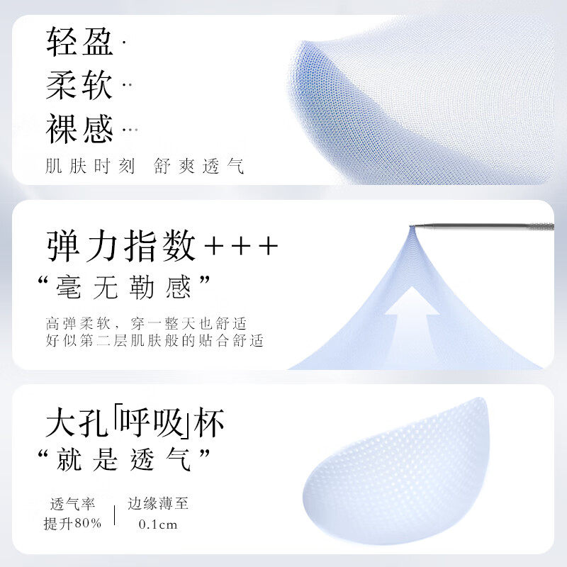 海狸嗨哩（McHiley）哺乳内衣夏季薄款防下垂聚拢产后喂奶专用孕妇文胸怀孕期大胸罩超 海盐蓝+柔雾粉 XL(115-140/85A-E,90A)