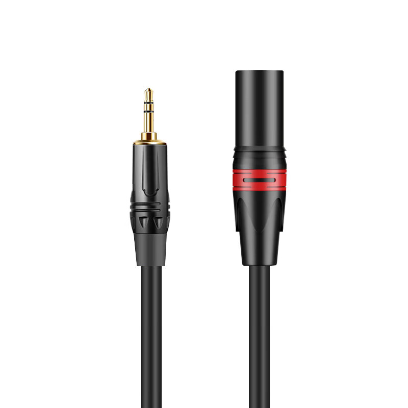 七幻 3.5转卡农音频线卡侬头公母话筒线麦克风小三芯电脑声卡调音台音响箱功放连接线 3.5mm转卡侬公头 3米