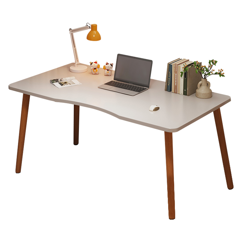 人文成家電腦桌家用臥室臺(tái)式辦公書桌簡(jiǎn)易出租屋學(xué)生學(xué)習(xí)寫字小桌子 【加厚桌面】暖白色70*40cm