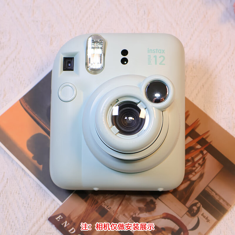 JUNESTAR适用于拍立得富士mini12自拍镜马卡龙色系ins风相机专用拍照镜 富士拍立得mini12-自拍镜-薄荷绿