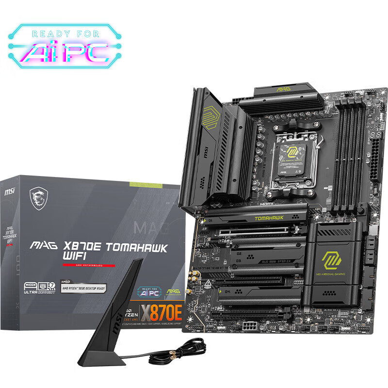 微星（MSI）主板CPU套装X870E TOMAHAWK WIFI战斧导弹+AMD锐龙 7 9700X 板U套装
