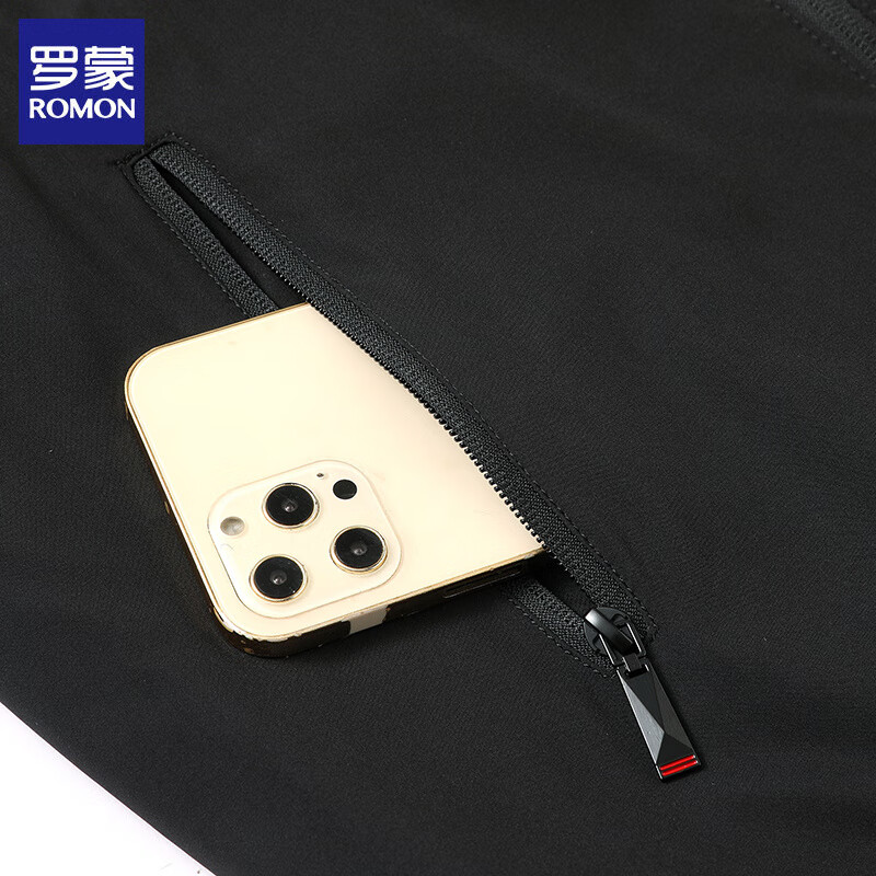 罗蒙（ROMON）夹克男外套春秋新款商务休闲保暖加棉厚款男士通勤茄克衫上衣 卡其 加棉款 L