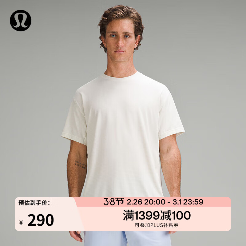 lululemonحRelaxed Fit ��ʿѵ�����ɿ���� T �� �ٸ� LM3DK9S ��ɫ�ǰ� S