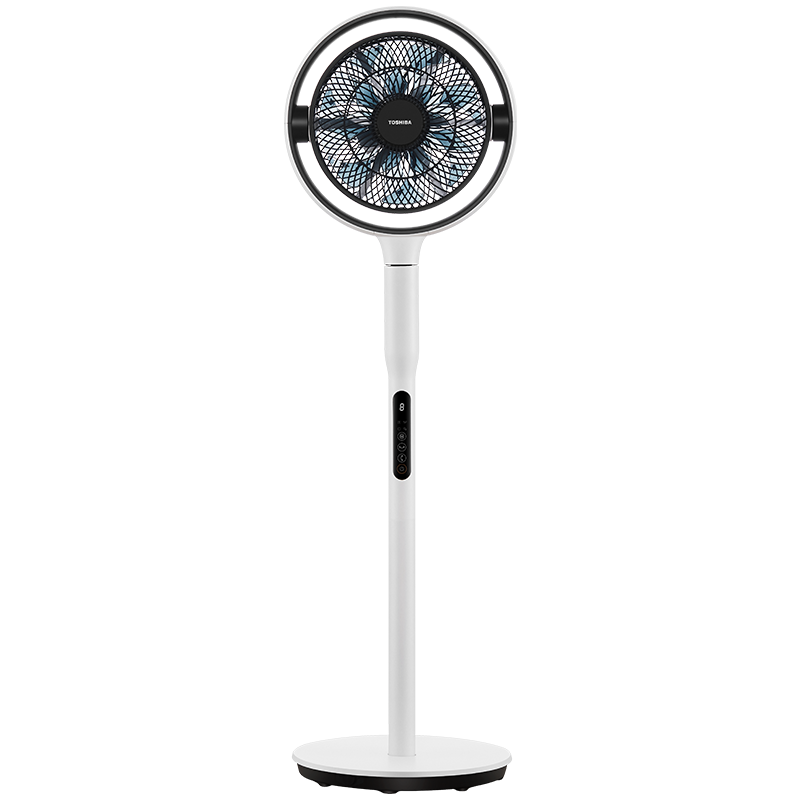 东芝（TOSHIBA）【花信风】空气循环扇电扇循环家用落地扇直流变频台式柔风电风扇轻音节能F-DSA800XCN(W)