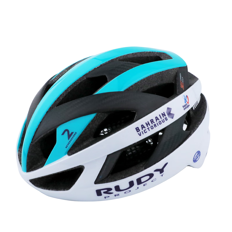 RUDY PROJECT璐迪骑行头盔男女胜利车队同款自行车装备公路盔碳纤维半盔REBEL 光泽白金（巴林胜利车队限量版） L（适合头围59-61cm）