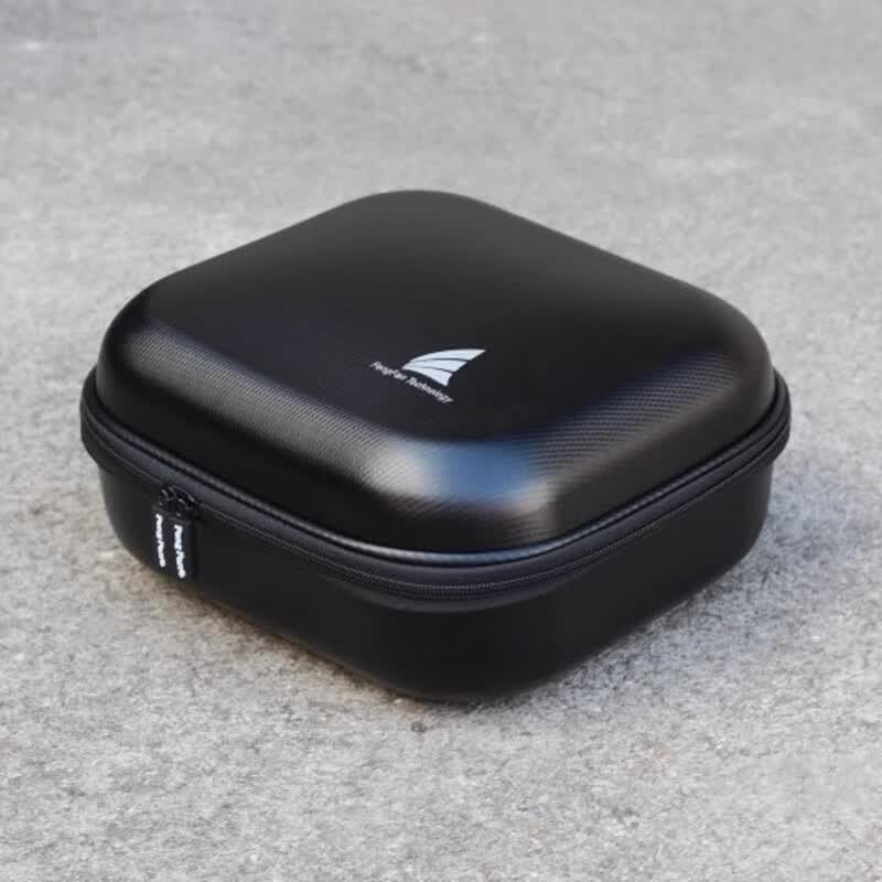 丰帆（FengFan） 适用于森海塞尔头戴式耳麦收纳包HD650/HD660S/HD400Pro/HD560S/HD600耳机盒抗压保护壳 斜纹黑(带手提+固定绑带)