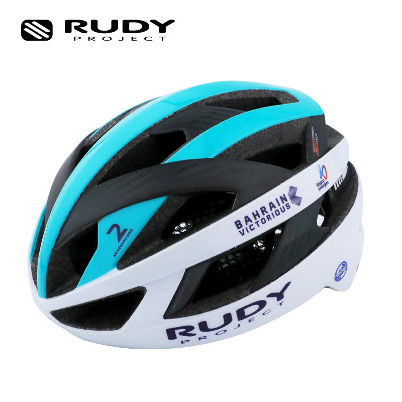 RUDY PROJECT璐迪骑行头盔男女胜利车队同款自行车装备公路盔碳纤维半盔REBEL 光泽白金（巴林胜利车队限量版） L（适合头围59-61cm）