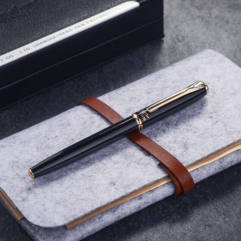 英雄（HERO）【10K金笔】钢笔1179荣威暗尖硬笔书法笔高端商务收藏级钢笔签字笔生日礼物钢笔礼盒可定制 1179荣威10K金笔