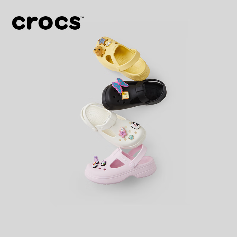 crocs卡骆驰经典玛丽珍男童女童时尚洞洞鞋/210615 黑色-001 31 (190mm)