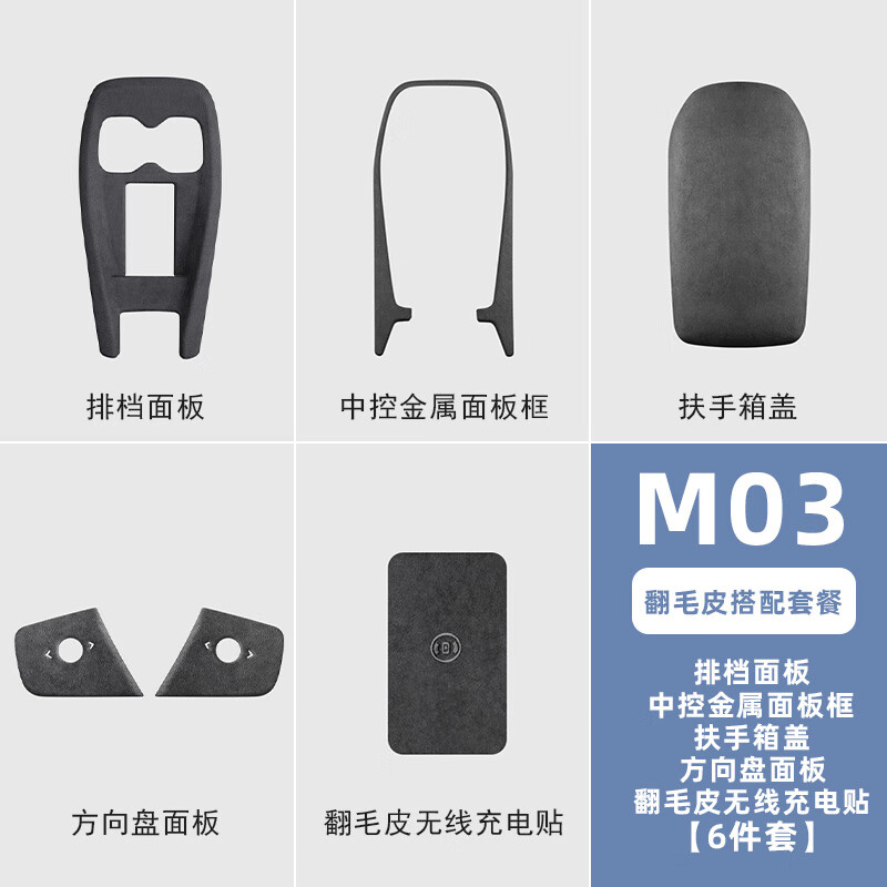 工马专用于小鹏MONAM03翻毛皮中控金属面板框车内中控排挡装饰外 毛皮小鹏MONAM03中控金属面