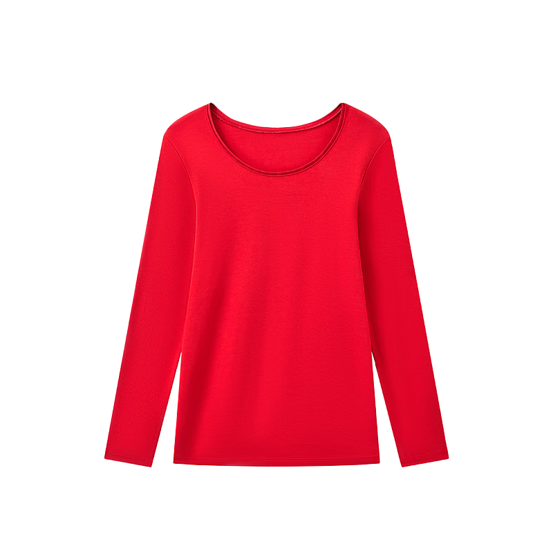 曼妮芬【轻暖】莫代尔桑蚕丝女士秋衣舒适抗菌暖衣 灰色 L