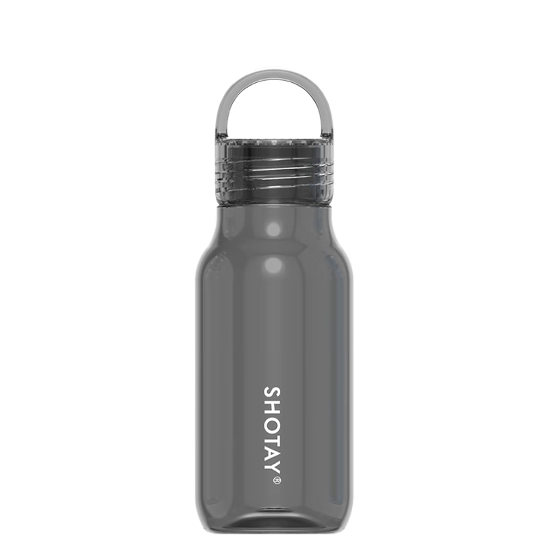尚泰SHOTAY简约塑料水杯430ml  tritan材质时尚男女水杯子ST-7610黑色
