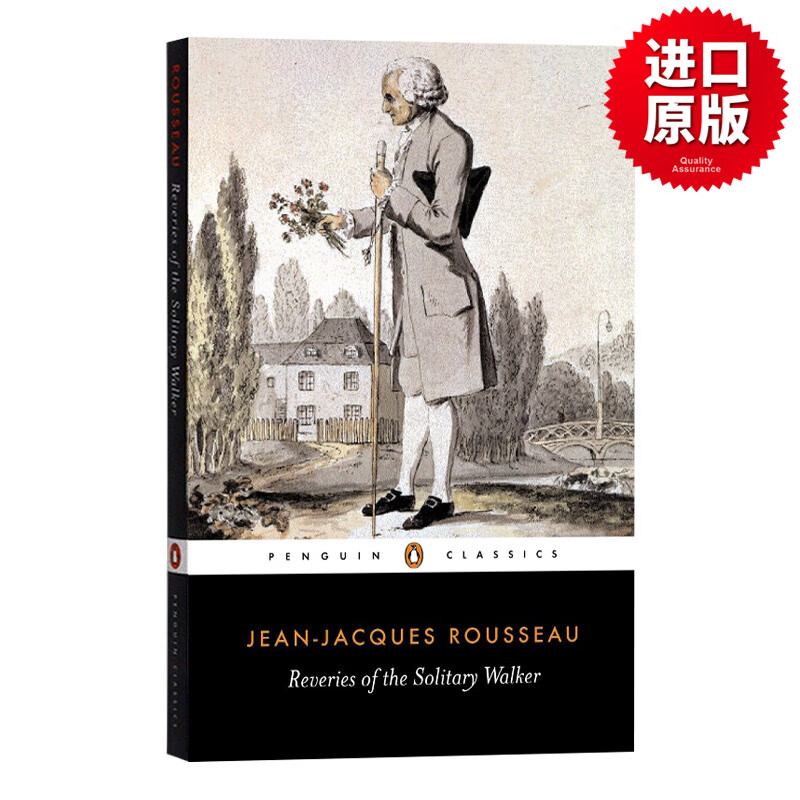 一个孤独漫步者的遐想 卢梭 Reveries of the Solitary Walker 英文原版哲学读物 Jean-Jacques Rousseau 进口英语原版书籍