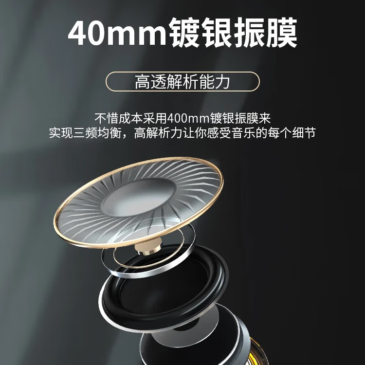 lvsonmng适用索尼柏林之声真无线蓝牙耳机头戴式国潮听歌电竞游戏有线耳麦电脑男女生跑步运动降噪蓝牙耳麦 黑色