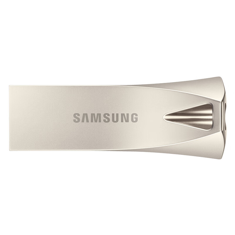 三星（SAMSUNG）Bar PLUS金属U盘64\128\256\512G闪存盘USB3.1高速便携读300M 银色 64GB  官方标配：U盘