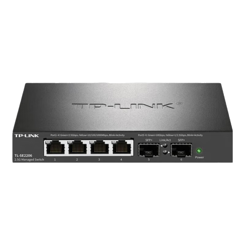 ������TP-LINK��2.5G��ǧ��+10G���׹�������˿ھ���ץ����ۼ�����������������������ҵ���ƹ��������� TL-SE2206��4��2.5G+2�����׹�ڡ�