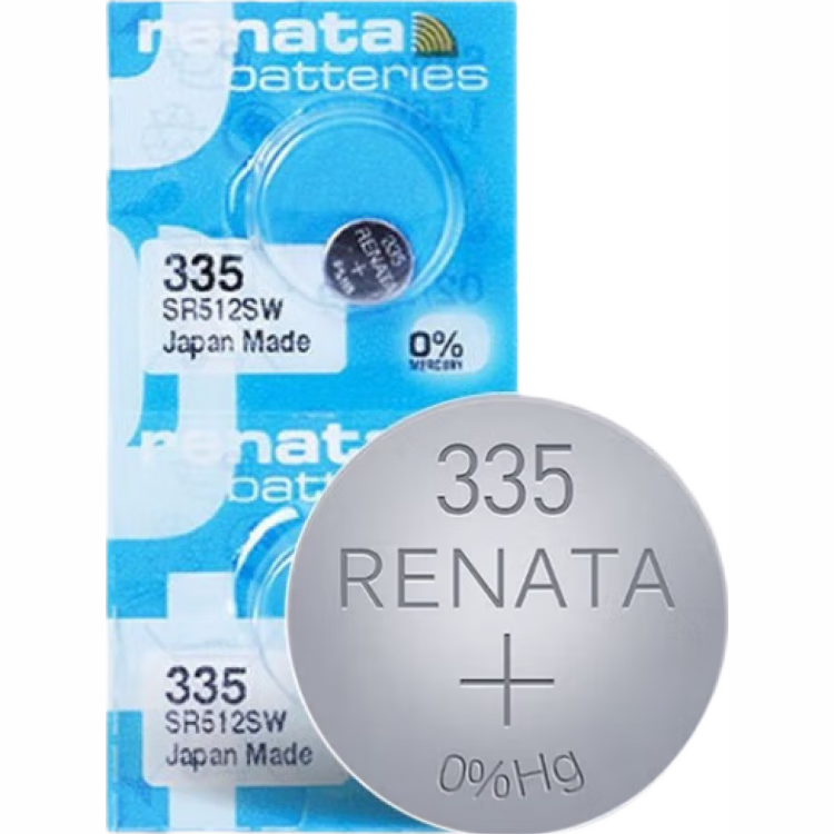 瑞納達（RENATA）SR512SW鈕扣電池335 2粒 適用于手表/體溫計/遙控器