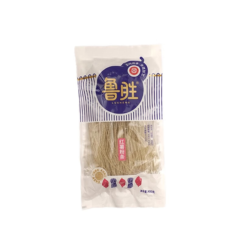 鲁胜红薯粉条珍珠粉正粉丝干货自制地瓜粉条山芋粉酸辣粉山东特产 珍珠粉400g*2袋