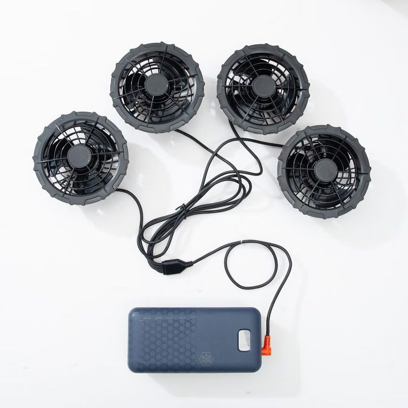 空调服原装大容量电池8万充电宝风扇配件快充DC圆口可充手机电源 12v2万高配机甲锂电池充电宝