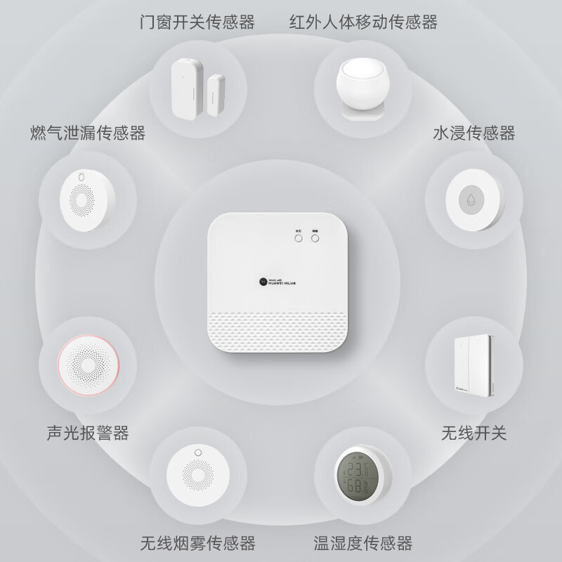 适配hilink智能家居安防传感器门窗磁人体移动燃气烟雾报警器手机