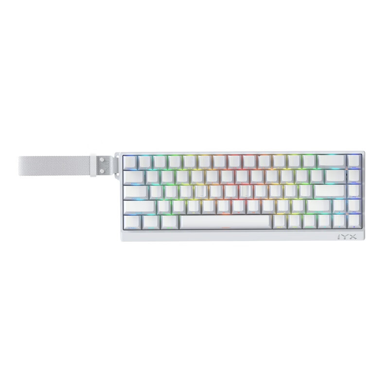 艾岩Pro Ultra艾岩IYX全铝8K电竞磁轴键盘0.01mm机械68键瓦罗兰特 【月光白】 MU68 Ultra - 紫星磁轴 [ 否 x 68键