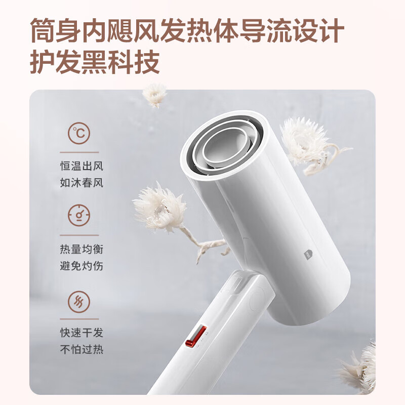 惠寻惠寻 京东自有品牌 吹风机便携电吹风机家用大功率吹风筒大风速干可折叠 惠寻HC04