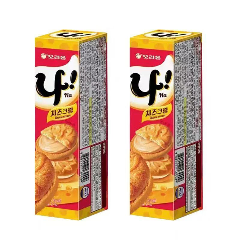 好麗友（orion）韓國(guó)進(jìn)口好麗友夾心芝士NA奶酪夾心餅干早餐零食休閑餅干77g 77g好麗友NA夾心餅干3盒