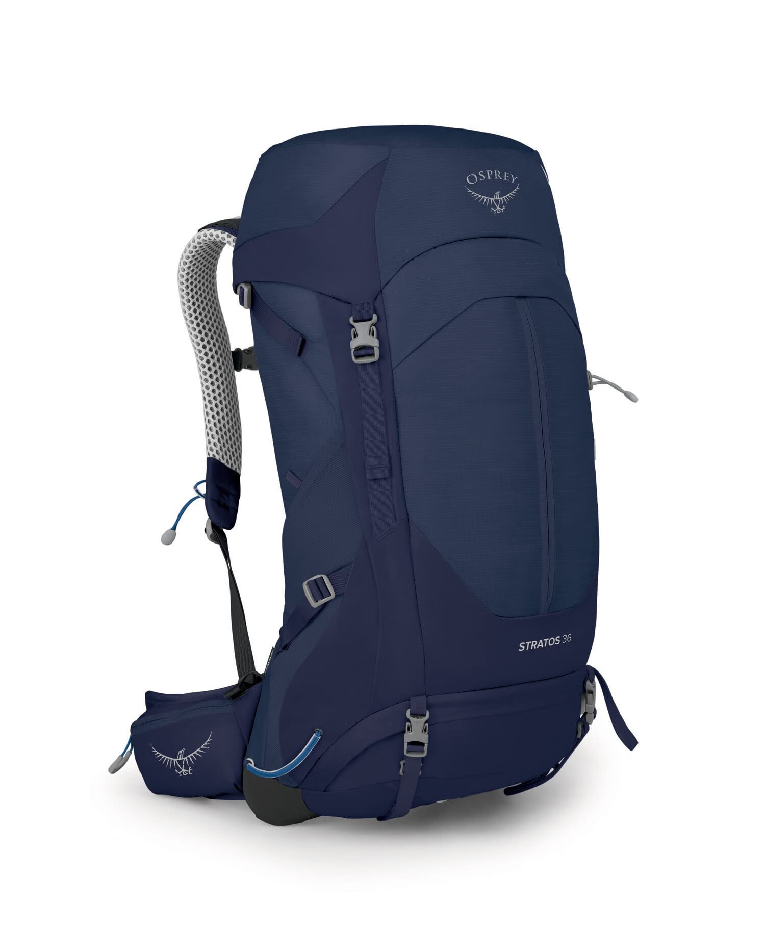 OSPREY Stratos 户外登山背包 男款 尼龙防泼水专业徒步 双肩包 旅行包 Cetacean Blue 24L