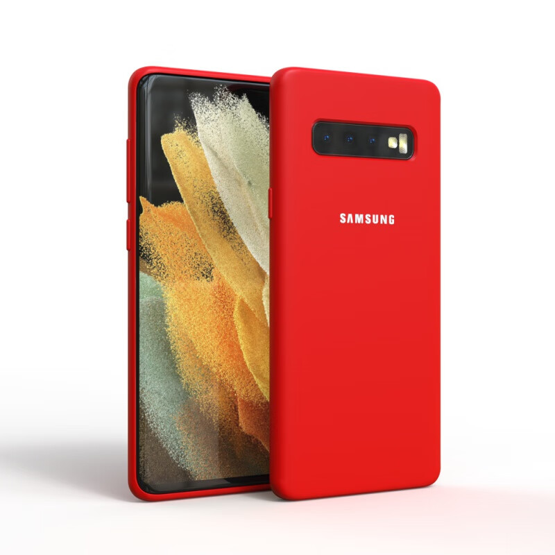 三星（SAMSUNG）适用于三星Galaxy S10 4G全包S10 Plus 液态手机壳S10E保护壳 4G红色 三星GalaxyS10+