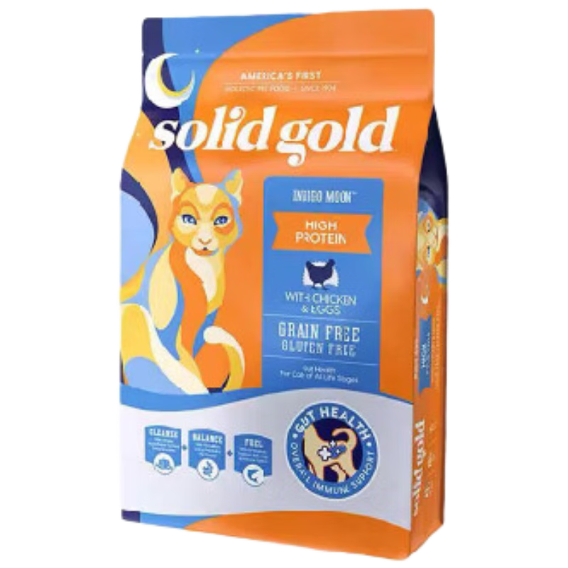 素力高SolidGold高蛋白金素無(wú)谷雞肉成幼貓糧5.44kg
