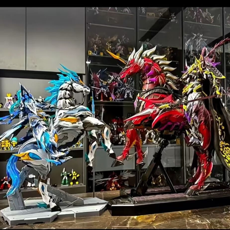 艾风格高达盲盒模型MG白雪姬独角兽强袭自由独角兽异端机甲手办拼装玩具 盲盒[吕布+赵云]到手两盒