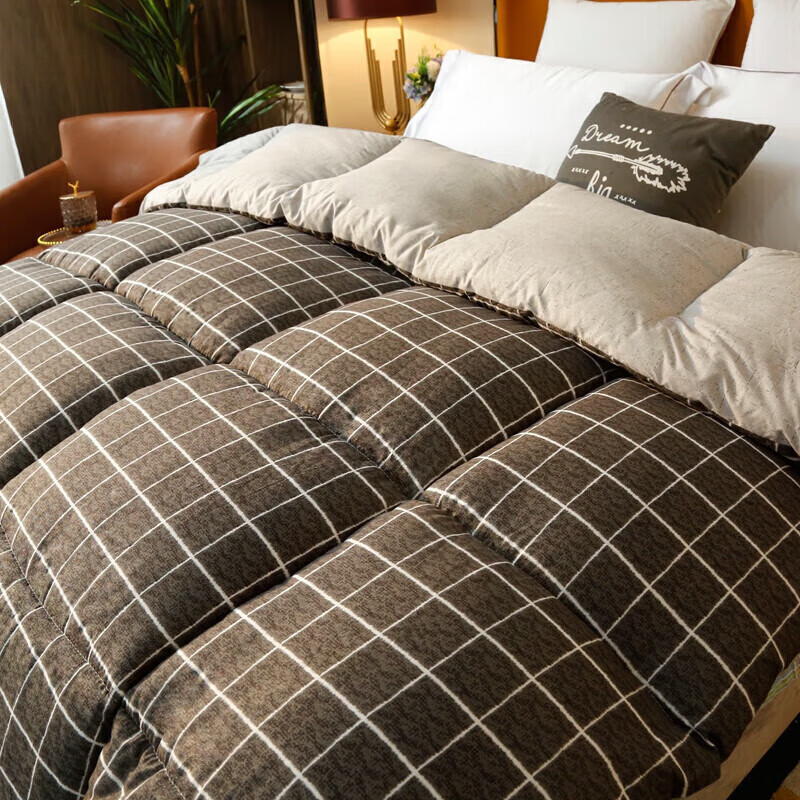 无印良品秋冬被子开学被单双人 羽丝棉被芯加厚被学生宿舍四季被子 慕尼黑 150*200cm(单人秋冬被约4斤)