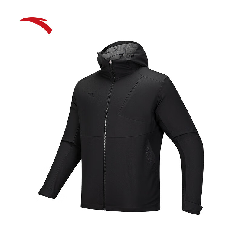 安踏防泼水软壳衣丨弹力拒水外套冬季男防风户外夹克