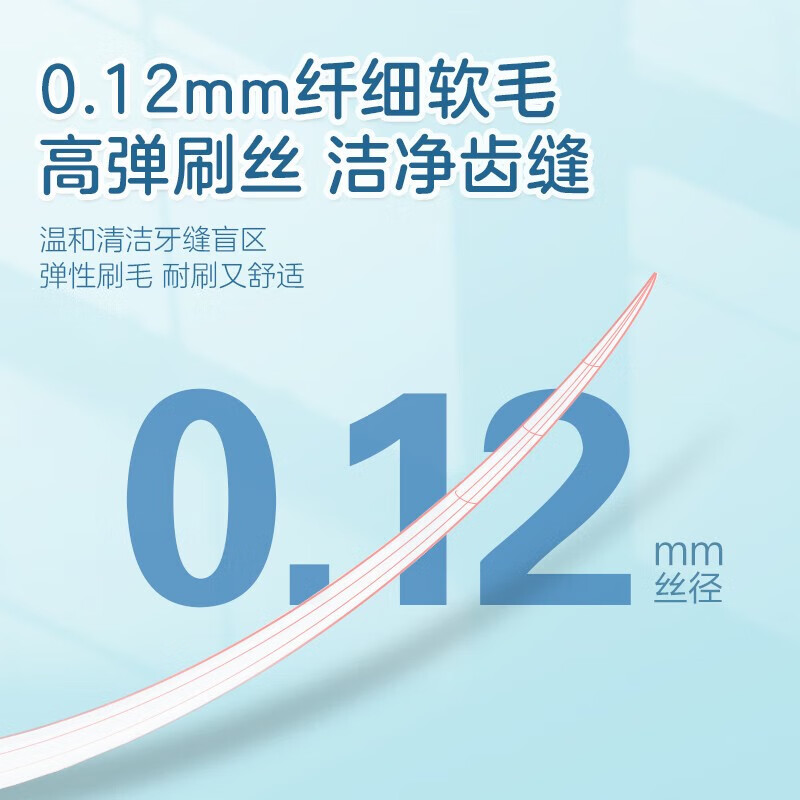 小浣熊【甄选直发】小浣熊 儿童细柔软毛牙刷 宝宝3-6-12岁牙刷带吸盘 海汐蓝