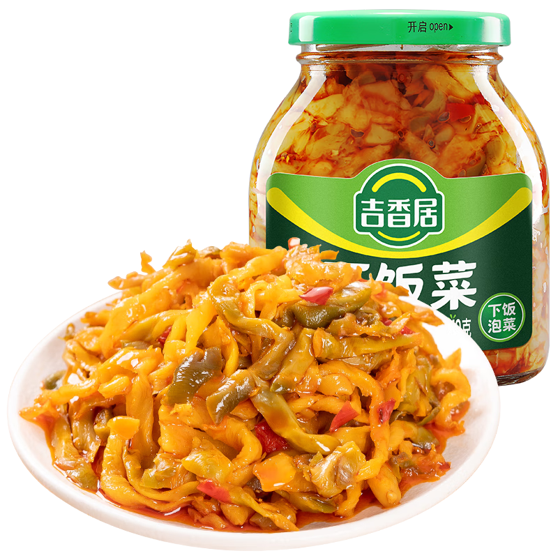 吉香居 榨菜 下饭菜 鲜香爽脆开味咸菜 早餐小菜 酱腌菜  红油榨菜 306g