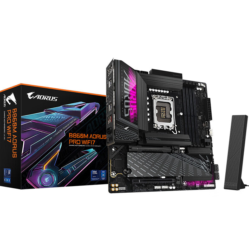 技嘉 B860 AORUS 单主板 魔鹰/小雕/冰雕/电竞雕支持 intel Ultra5 245KF/U7 265KF CPU B860M AORUS PRO WIFI7 电竞雕 单主板(不含cpu)