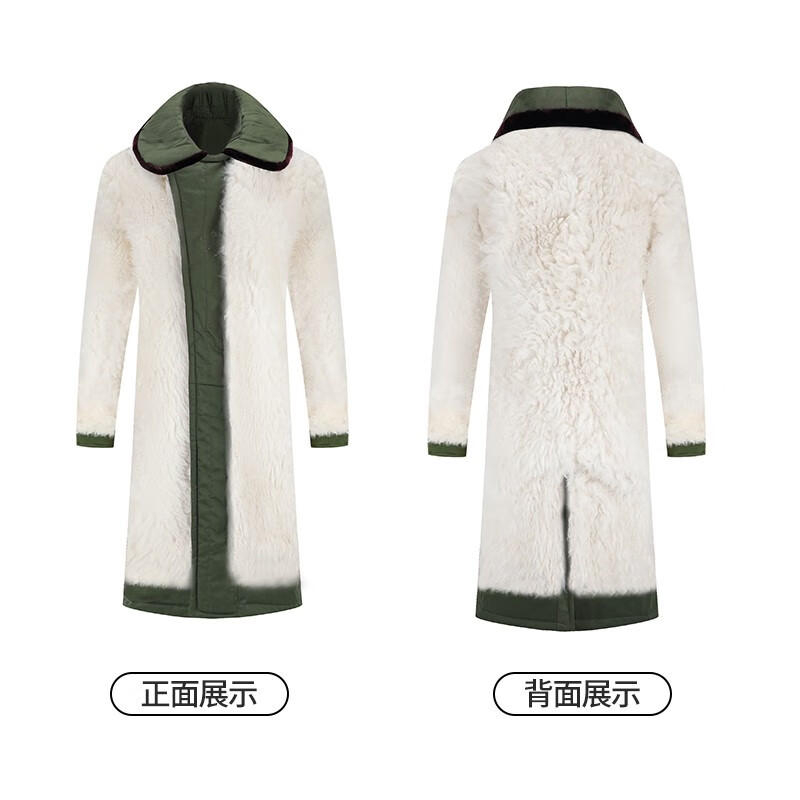 宰搂假一赔十羊皮军棉大衣男冬加厚保暖皮毛一体长款东北羊毛棉 黑色羊毛裤羊剪绒 大号180斤以上特优皮毛+手套