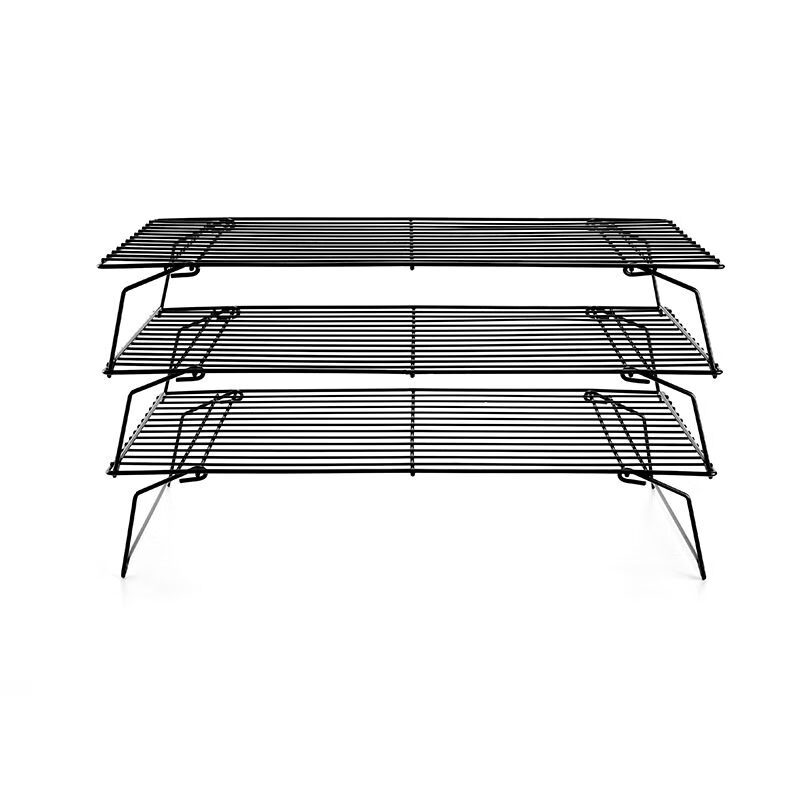 米雷烘焙工具三层冷凉架面包冷却架饼干晾晒网FDA标准可接叠彩盒 三层冷凉架彩盒包装