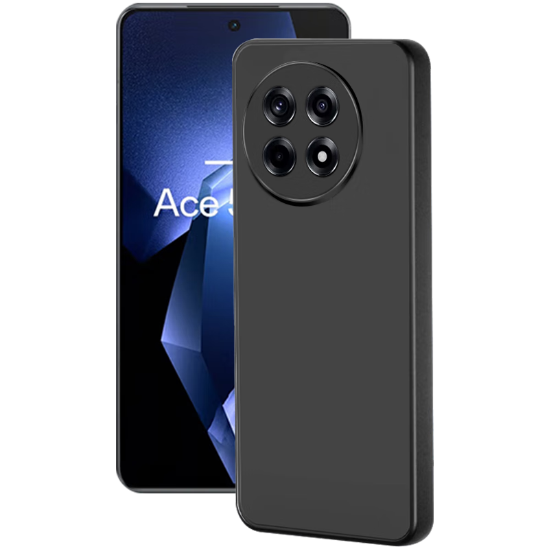 酷乐锋适用 一加Ace5手机壳保护套1+OnePlusAce5Pro手机套镜头全包超薄磨砂背壳软壳男女款外壳 黑色 一加Ace5/Pro｜原配磨砂壳