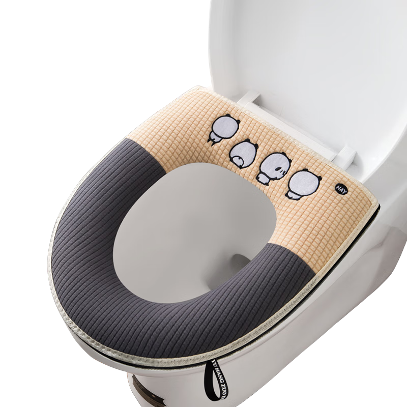 百字加厚马桶垫秋冬马桶套不掉毛马桶圈抑菌抗菌坐便罩马桶垫子