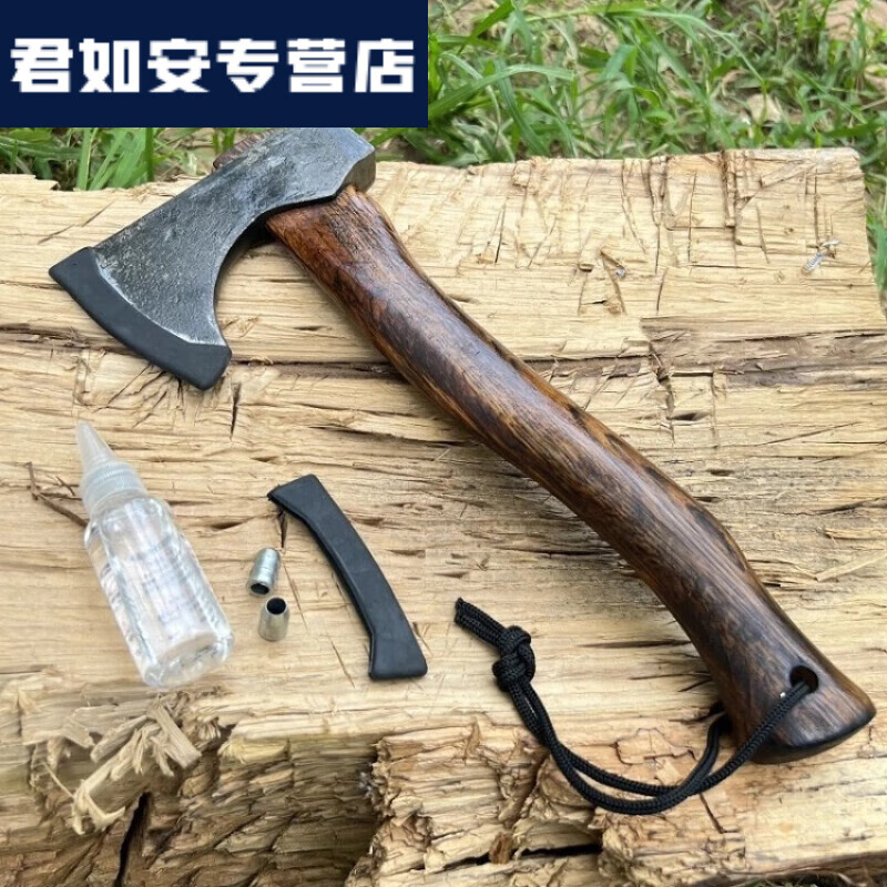 格里奥兹(GLIOZZI)咏颖YTYIN户外劈柴斧头战斧全钢锻打斧子树剁大骨木工木柄雕刻野 32厘米长 本色头 京东折扣/优惠券
