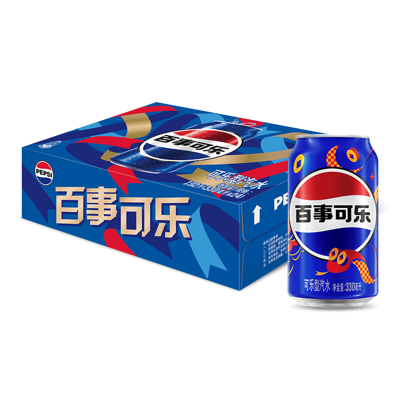 百事可乐 pepsi 汽水 碳酸饮料 330ml*24听