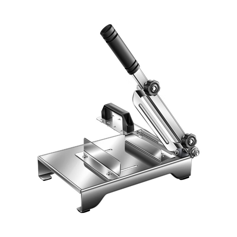 切牛羊肉卷手动切片机厨房涮火锅食品级不锈钢切肉机药材切片器 食品级不锈钢升级加厚加固款 加厚主机送1备用钢刀30个冻肉袋