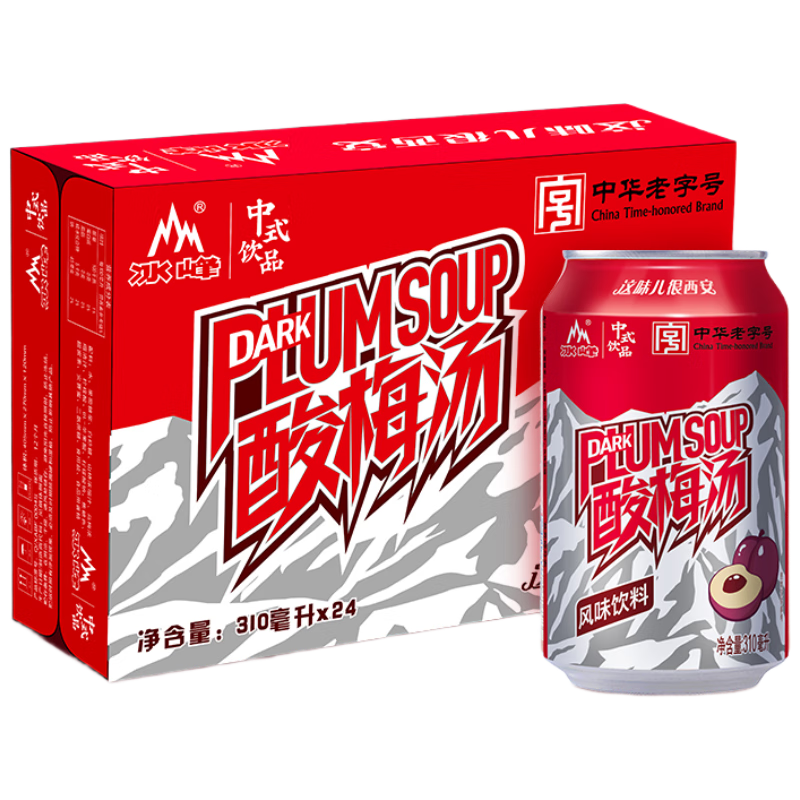 ���壨ICEPEAK����÷����ζ�����л����ֺ�310ml*24����÷Ũ��֭��������װ23.51Ԫ