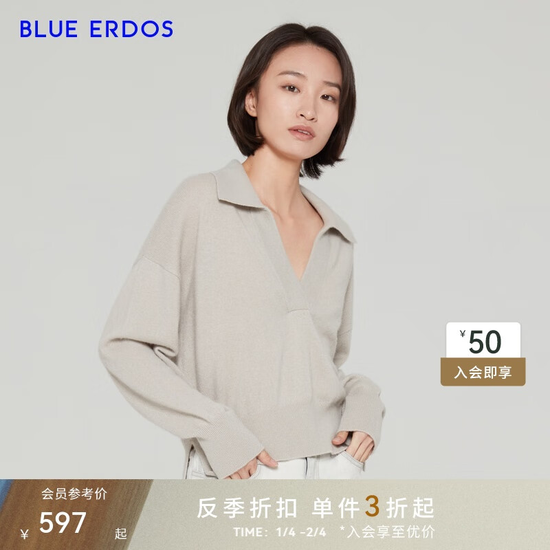 BLUE ERDOS������Ů100%ɽ����ʱ�аٴ�С���촿������֯���������� ���� L (170)