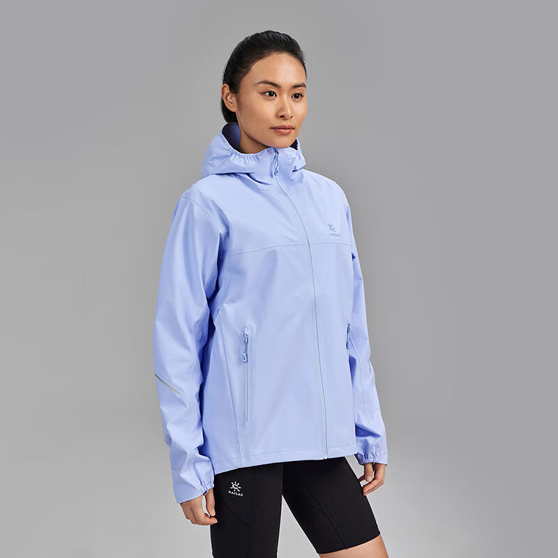 KAILAS FUGA凯乐石傲云跑山冲锋衣男女款防水防风户外越野跑徒步登山单冲外套 碧落青KG2341133 XXL