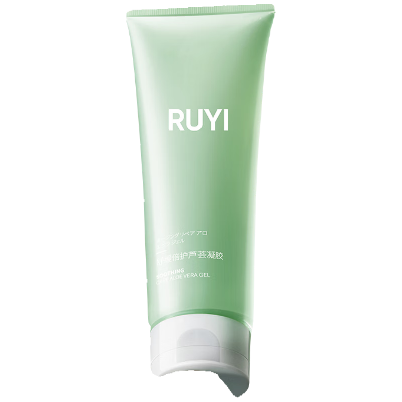 儒意（RUYI）舒緩蘆薈膠310g 曬后修復(fù)皮膚祛痘痘淡印淡化疤痕補(bǔ)水保濕蘆薈膏