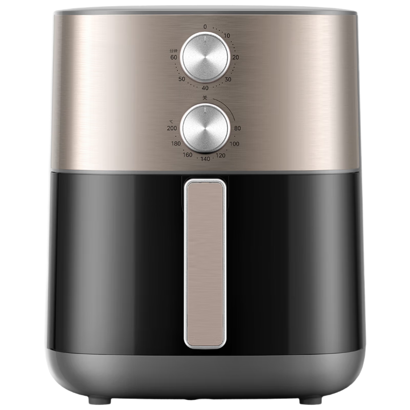 美的（Midea）空气炸锅6.5L容量透明可视窗全自动不翻面双旋钮操控多功能电炸锅 MF-KZE6559【ZMD安心系列】