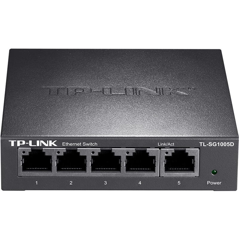普联(TP-LINK)5口全千兆钢壳交换机 企业级交换器 TL-SG1005D 32只装